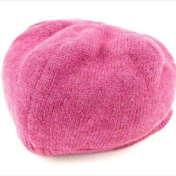 Burberry Knit Cap Purple Woman Authentic Used